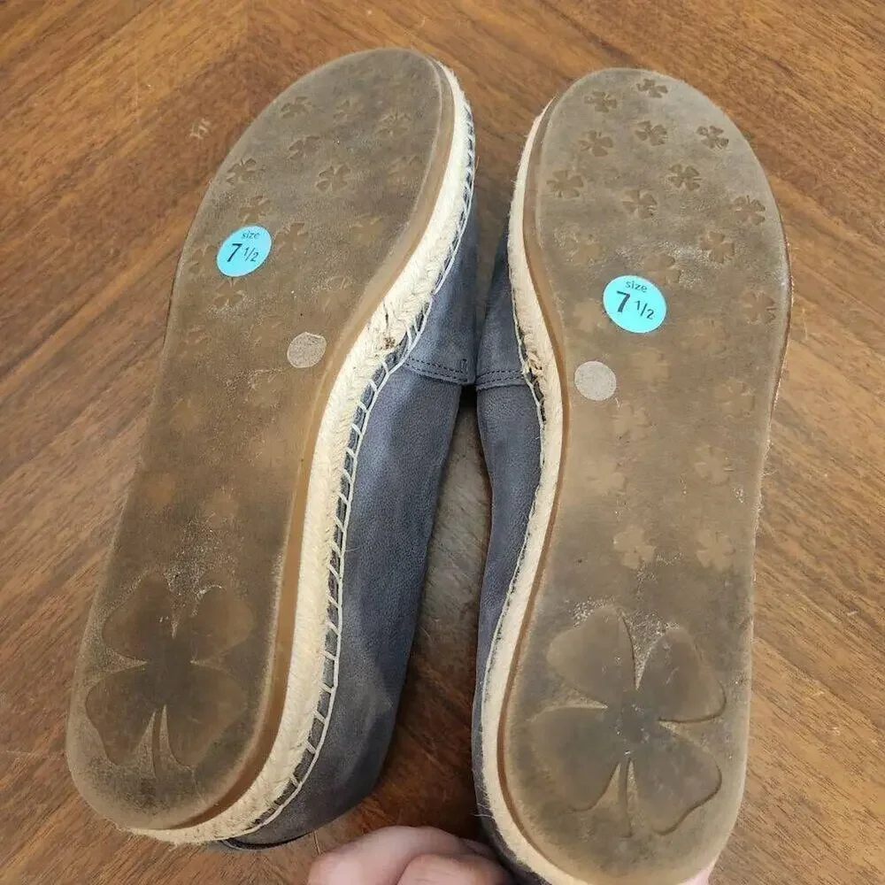 Lucky Brand Loretto Leather Espadrille Loafers